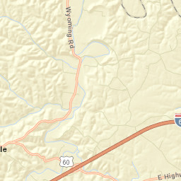 Bath County Street Map