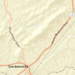 Gordonsville Street Map