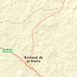 Bodonal de la Sierra Street Map