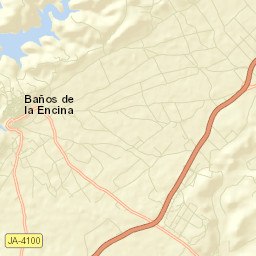 Baños de la Encina Street Map