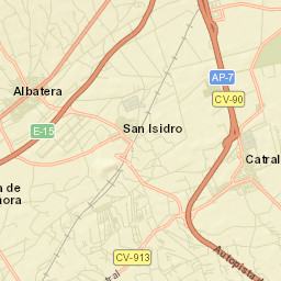 Catral Street Map