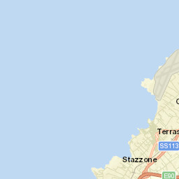 Terrasini Street Map