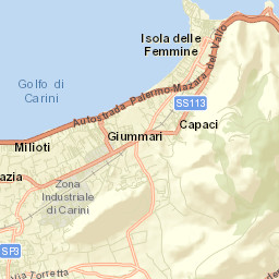 Isola delle Femmine Street Map