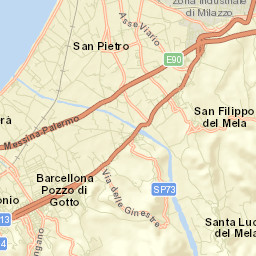 San Filippo del Mela Street Map