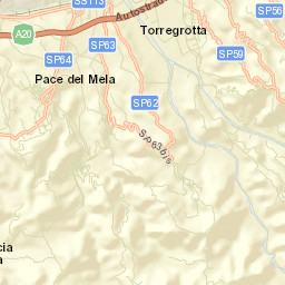 Pace del Mela Street Map