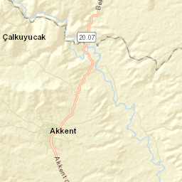 Akkent Street Map