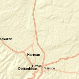 Doğanhisar Street Map