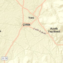 Çiftlik Street Map