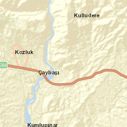Kozluk İlçesi Street Map