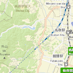 Natori Shi Street Map