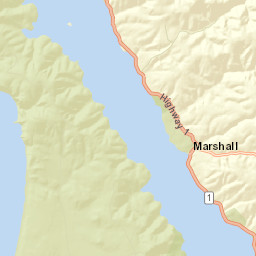 Marshall California Street Map