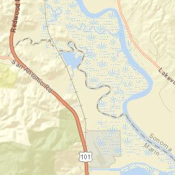 Lakeville California Street Map