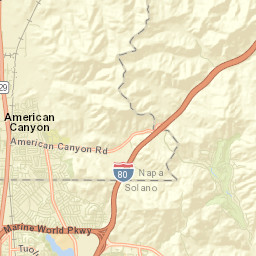 Napa Junction California Street Map