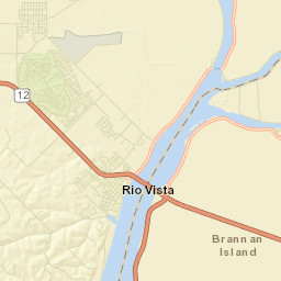 Rio Vista California Street Map