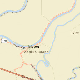 Isleton California Street Map