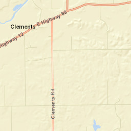 Clements California Street Map