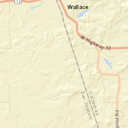 Wallace California Street Map