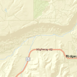 Ridgway Colorado Street Map