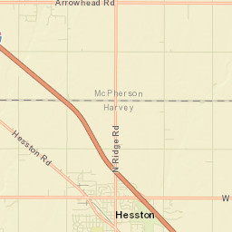 Hesston Street Map