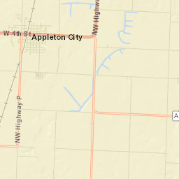 Appleton City Street Map