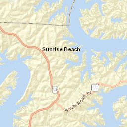State Hwy MM Sunrise Beach MO Street Map