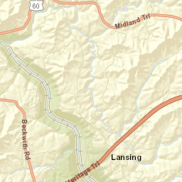 U.S. 19, New River Gorge National River, Fayetteville, WV 258 Street Map