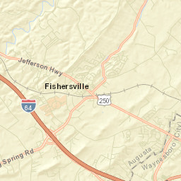 Fishersville Street Map