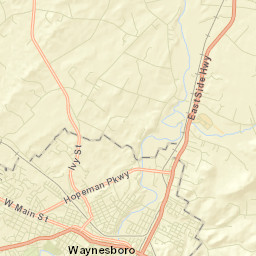 Waynesboro Street Map