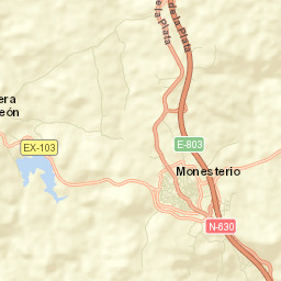 Monesterio Street Map