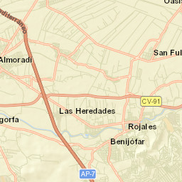 Daya Vieja Street Map