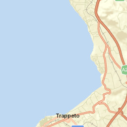 Trappeto Street Map