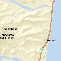Casignana Street Map