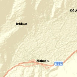 Uluborlu Street Map