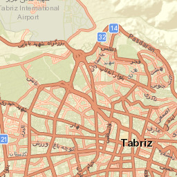 Tabriz Street Map
