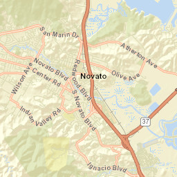 Novato California Street Map