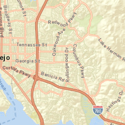 South Vallejo California Street Map