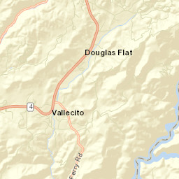 Vallecito California Street Map
