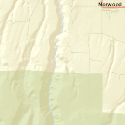 Norwood Colorado Street Map