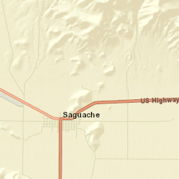 Saguache Colorado Street Map
