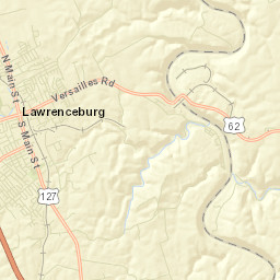 Main Street, Lawrenceburg, KY 40342, USA Street Map