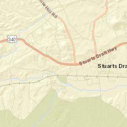 Stuarts Draft Street Map