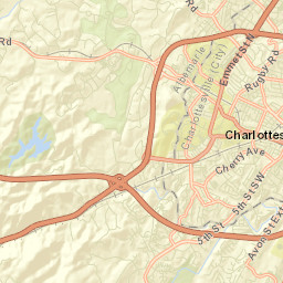 Albemarle County Street Map