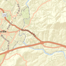 Pantops Street Map