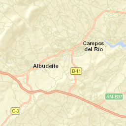 Campos del Río Street Map