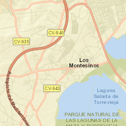 Los Montesinos Street Map