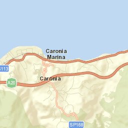 Marina di Caronia Street Map