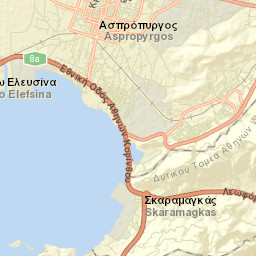Asprópyrgos Street Map