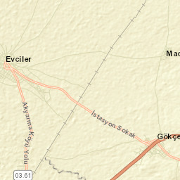 Evciler Street Map