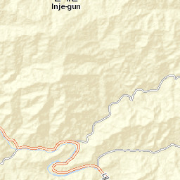 Inje-gun Street Map