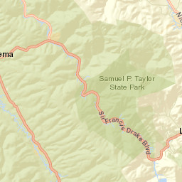 Nicasio California Street Map